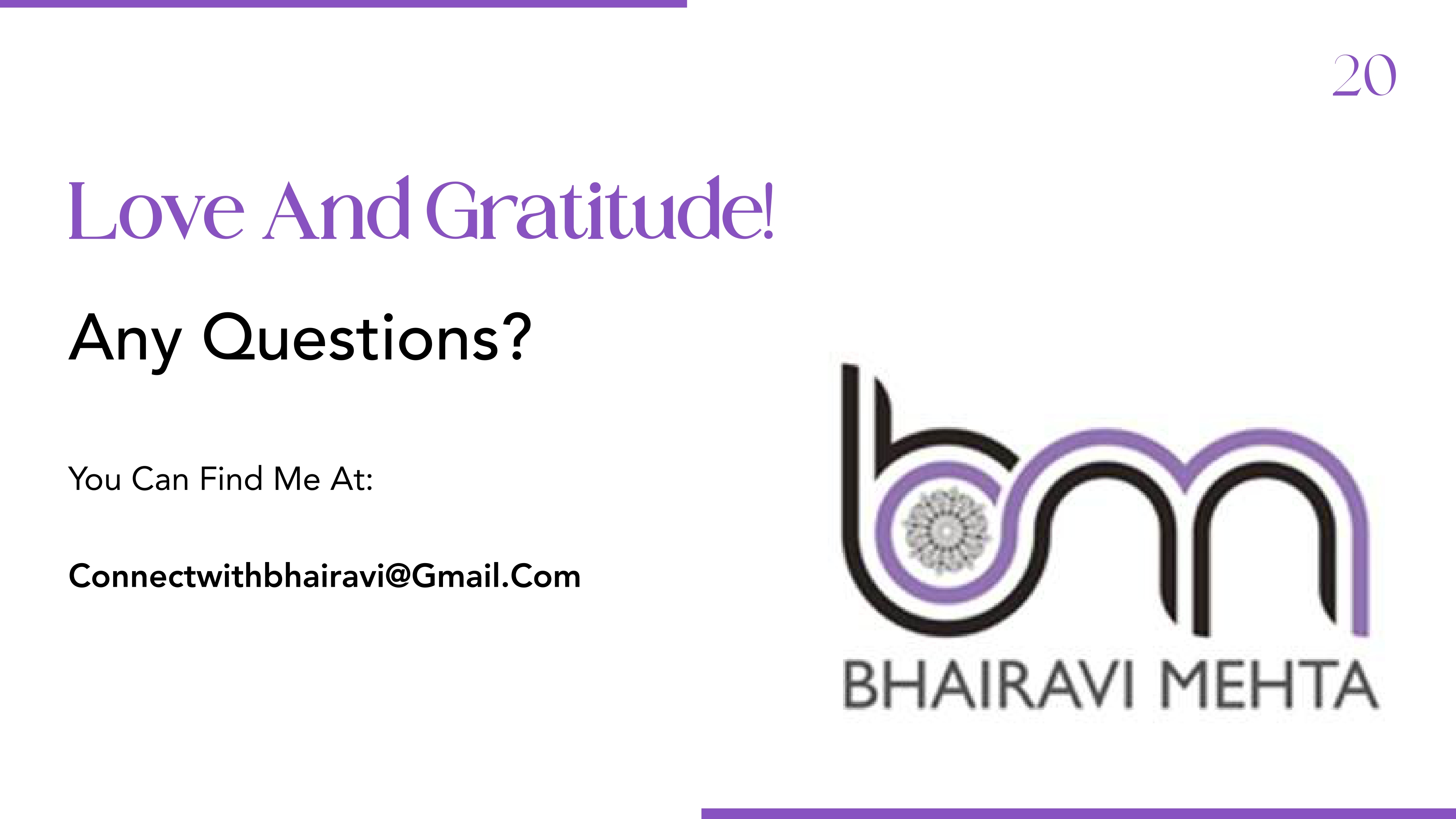 Know Your Healing Practitioner - Bhairavi Mehta